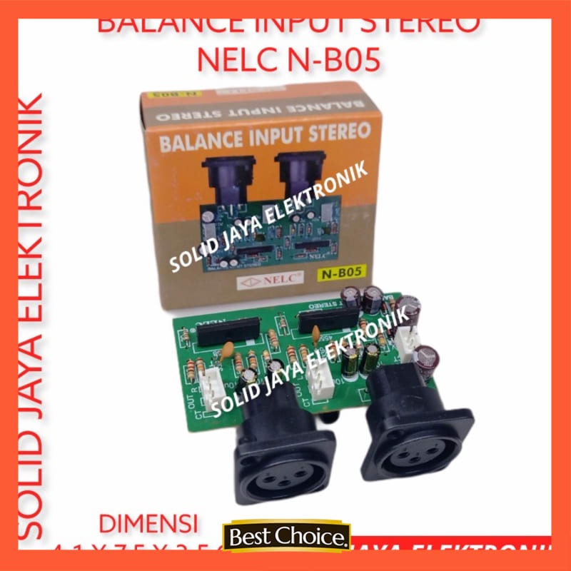 KIT BALANCE INPUT STEREO INPUT BALANCE STEREO AUDIO NELC N-B05