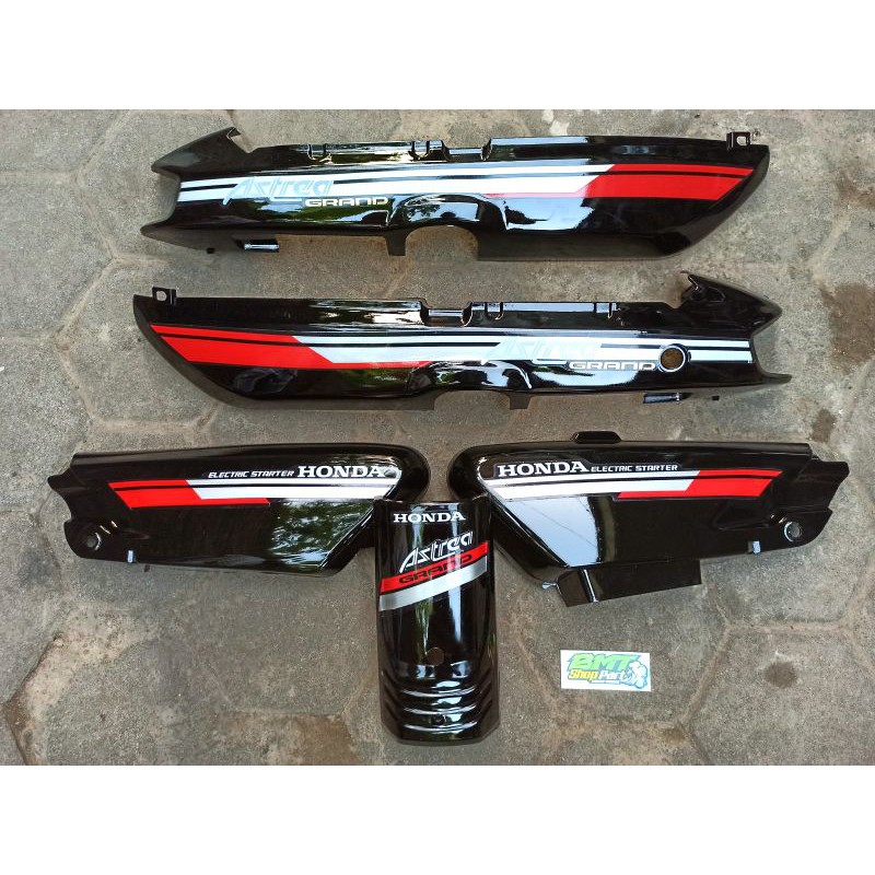 TERLARIS BODY HONDA ASTREA GRAND BULUS FULL SET ASTREA GRAND BULUS TAHUN 1991-1992 MERAH SILVER