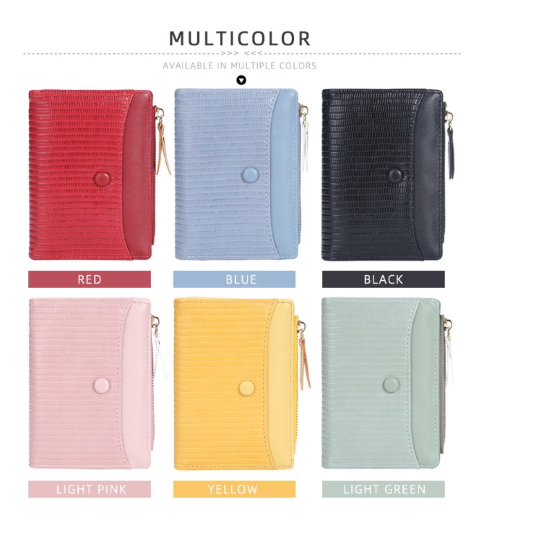 Baellerry DOMPET PENDEK LIPAT KARTU CARD HOLDER BAHAN KULIT PU BLY59