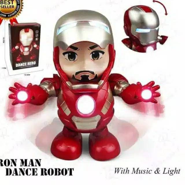 Mainan Anak Dance Hero Iron Man / Robot Goyang Iron Man