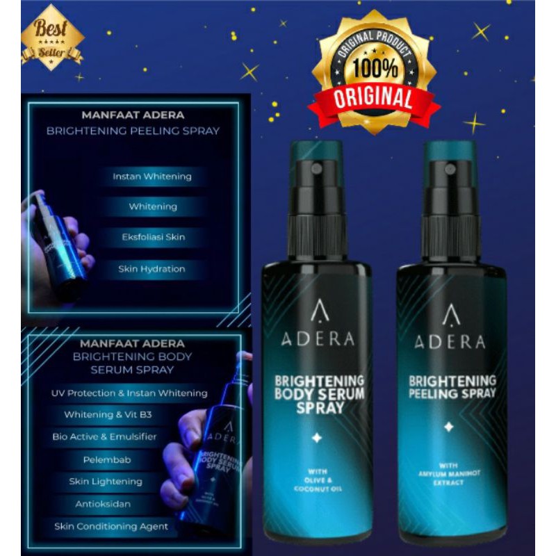 ADERA brightning spray-peeling spray-body serum spray-ADERA BPOM-ADERA original