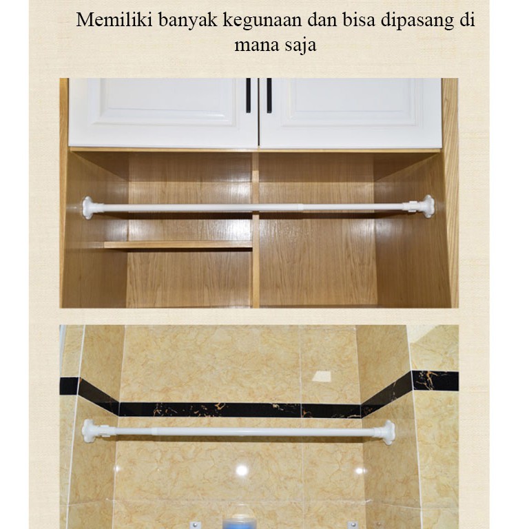 Tiang Jendela/Tiang Gorden/Tiang Pintu/Tiang Jemuran Multifungsi