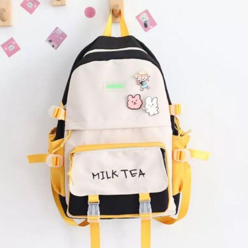 Tas Ransel Wanita Terbaru 2022 Wanita Lucu Bordir Ransel Harajuku Panelles Sekolah Ransel Wanita Korea Ins Mahasiswa Tas Sekolah untuk Anak Perempuan Sederhana {BISA BAYAR DI TEMPAT]COD/Tas Ransel Sekolah Wanita Remaja Fashion Trend Korea Tas Punggu