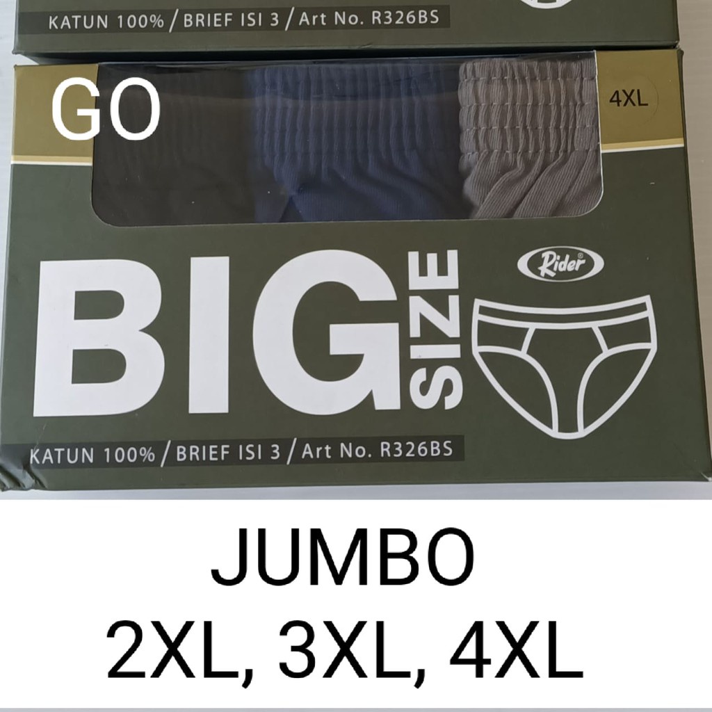 sogo Celana Dalam Pria RIDER JUMBO R326.BS Pria Spandex Murah/ CD Rider Murah