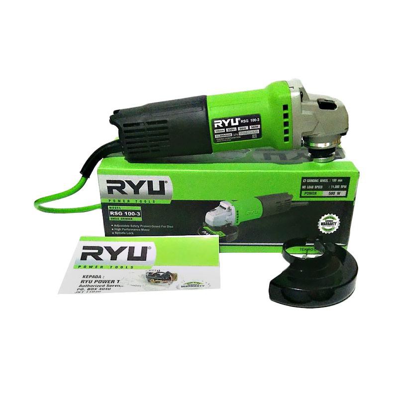 Mesin Gerinda Tangan RYU RSG 100-3 - Angle Grinder 4 INCH