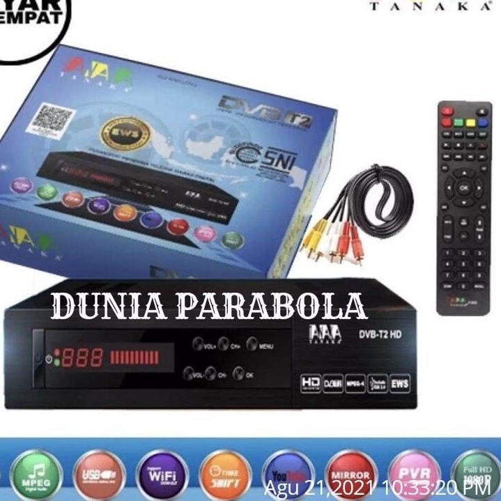 Lagi Tren.. TANAKA SET TOP BOX STB TV DIGITAL UHF body plastik TANAKA NEW EVERCOSS