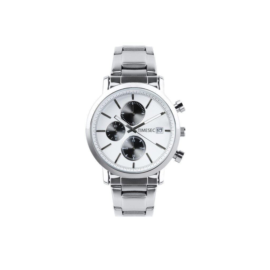 Timesec Orso Chronograph Men Watch Analog Stainless Silver Bonus Premium Box