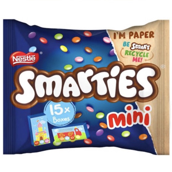 Coklat Nestle Smarties isi 15 mini boxes