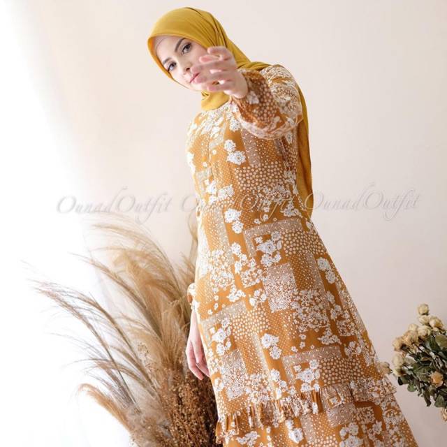 Zahra Mustard size A, Laily size B by Ounad Outfit