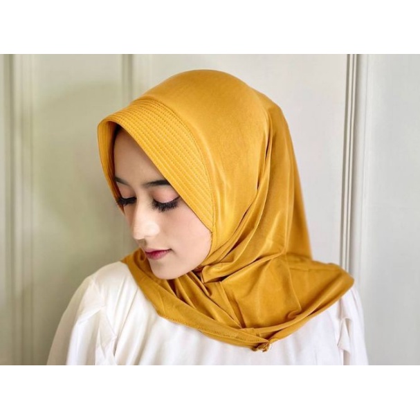 HIJAB SPORT /JILBAB SPORT BERKUALITAS HARGA TERJANGKAU / HIJAB INSTANT SPORT HIGH QUALITY | HIJAB INSTANT SPORT | HIJAB VOLLY HIGHG QUALITY-MUSTARD