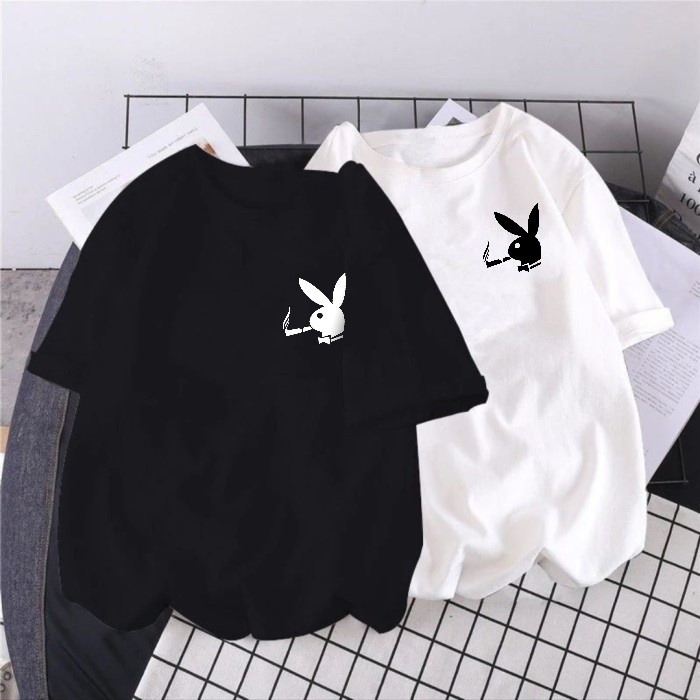 Tan - kaos cotton combed 30s PLAYBOY SMOKING // atasan unisex / lengan pendek / playboy tshirt