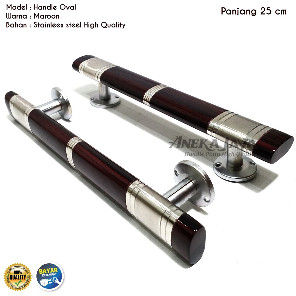 Handle Pintu rumah 25 cm / Tarikan Pintu rumah / Pegangan Pintu rumah minimalis coklat tua murah