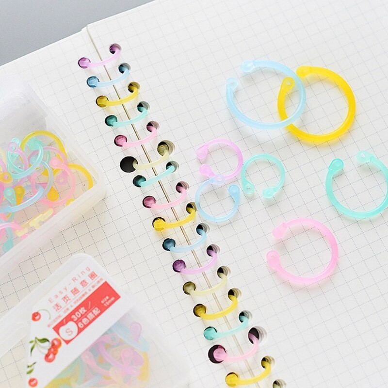 

Ongkir Gratis ya OOTDTY High Quality Binder Ring Creative Plastic Multifunction Circle DIY Album