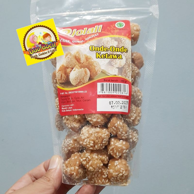 

Onde Onde Wijen Keciput Ketawa 250 Gram - Duo Bocil Snack