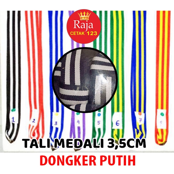 

TALI MEDALI 3,5 CM WARNA DONGKER PUTIH