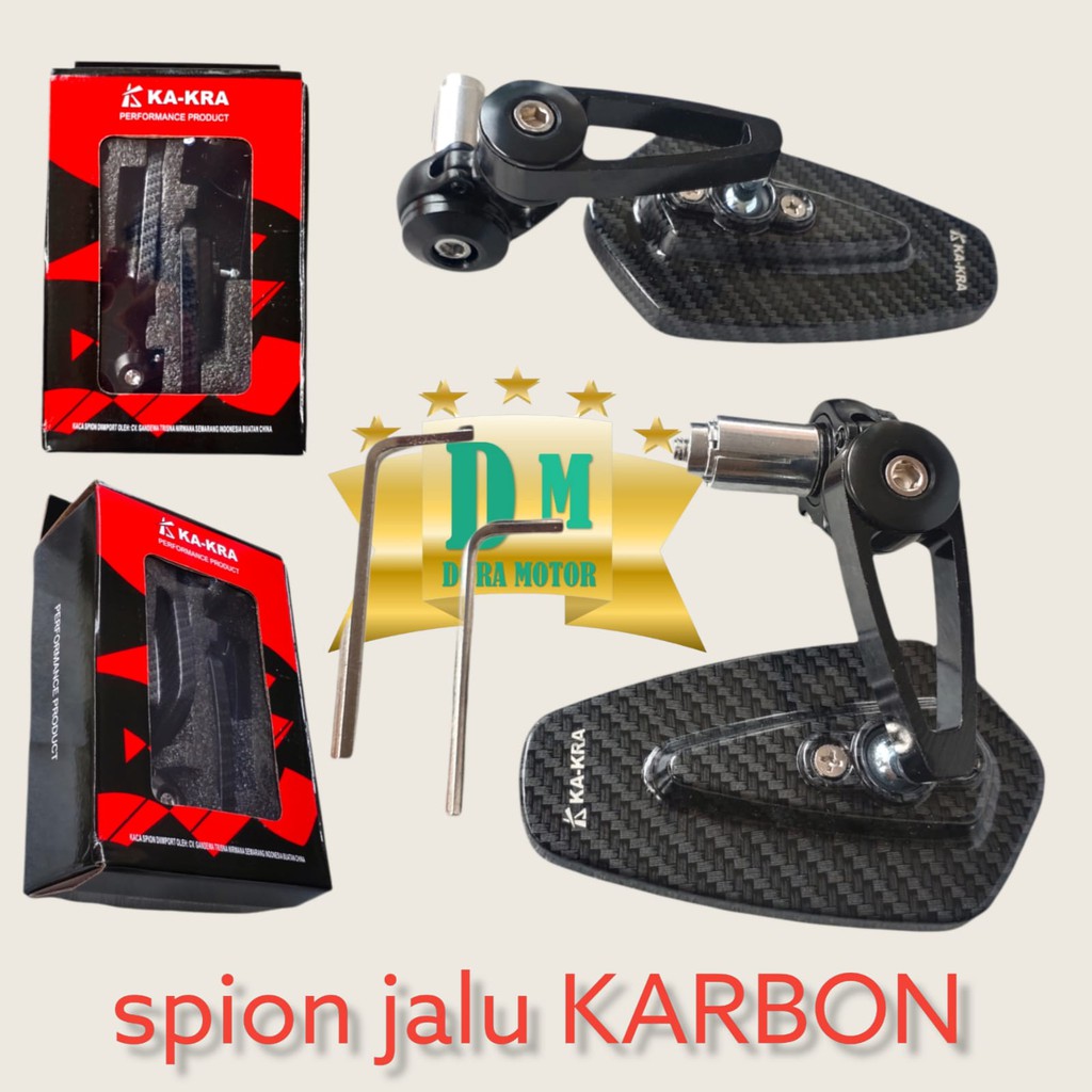 Spion jalu oval KARBON / spion bar end CARBON