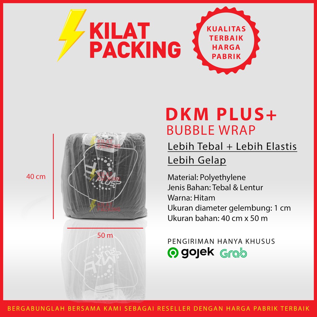 

tAe Bubble Wrap Babel Wrap Varian Ukuran Murah Grosir DKM+ /ROLL