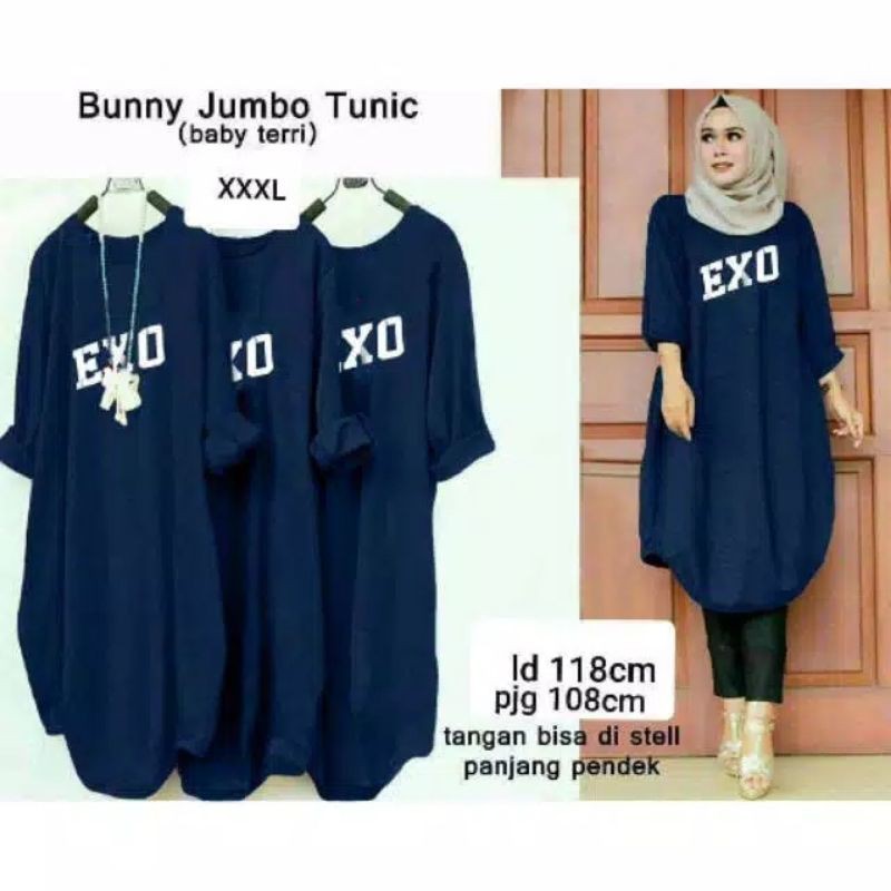 GHINA TUNIK EXOZA | TUNIK WANITA TERBARU | MODEL TUNIK CASUAL | TUNIK FASHION MUSLIM HIGH QUALITY