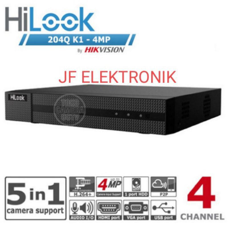 DVR HILOOK 4CH DVR-204Q-K1 (s) AUDIO SERIES