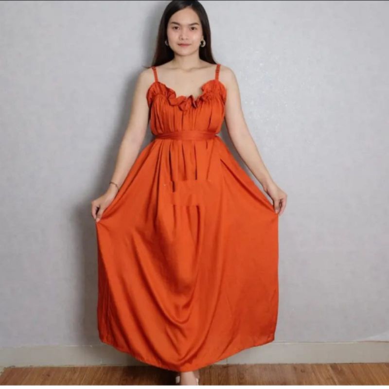 Dress Panjang Bali Polos Elisse