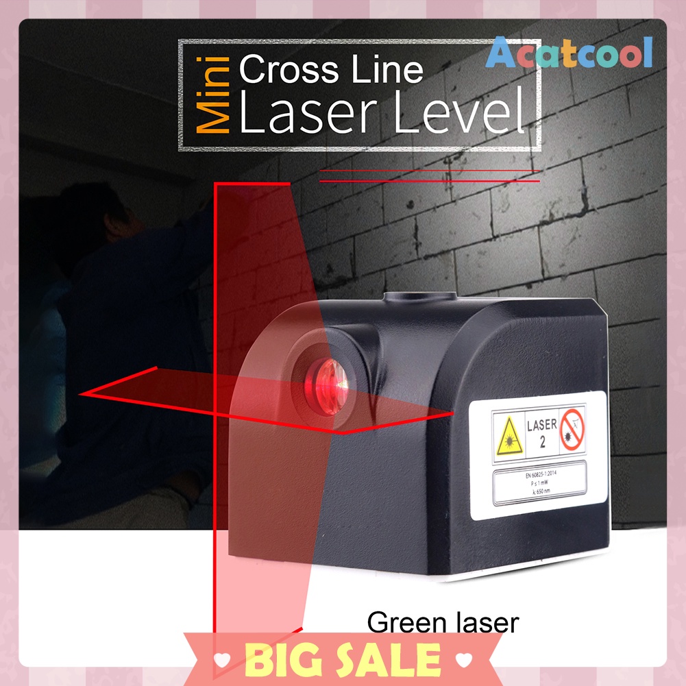 Rechargeable Laser Level Cross Line Self-Leveling Vertical/Horizontal Line