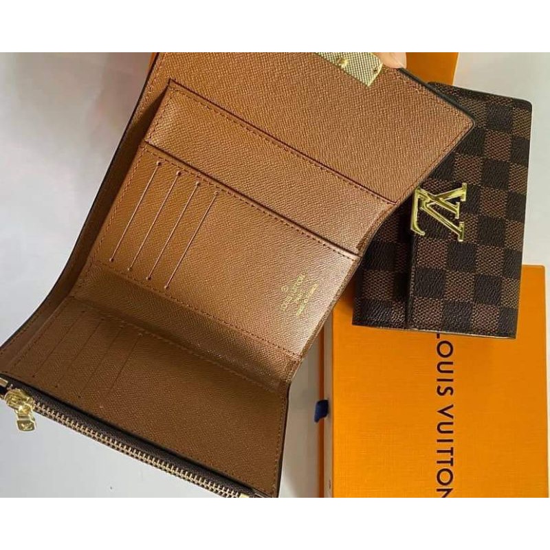 NEW ITEM dompet lv capucines lipat behel free box / dompet kartu / dompet uang