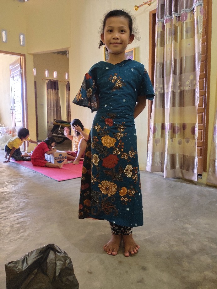 Dres Kombinasi Broklat Tile. Batik Solo