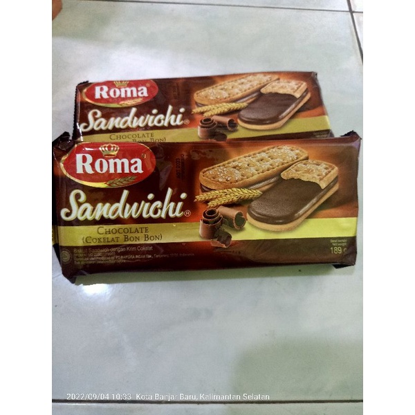 

Roma Sandwichi Chocolate dengan krim Cokelat (Cokelat Bon Bon) 189gr