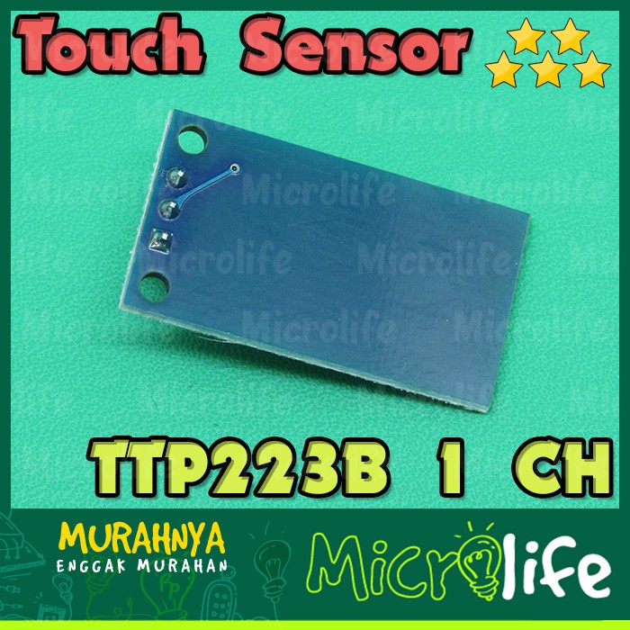 TTP223B TOUCH SENSOR 1 CHANNEL CAPACITIVE MODULE