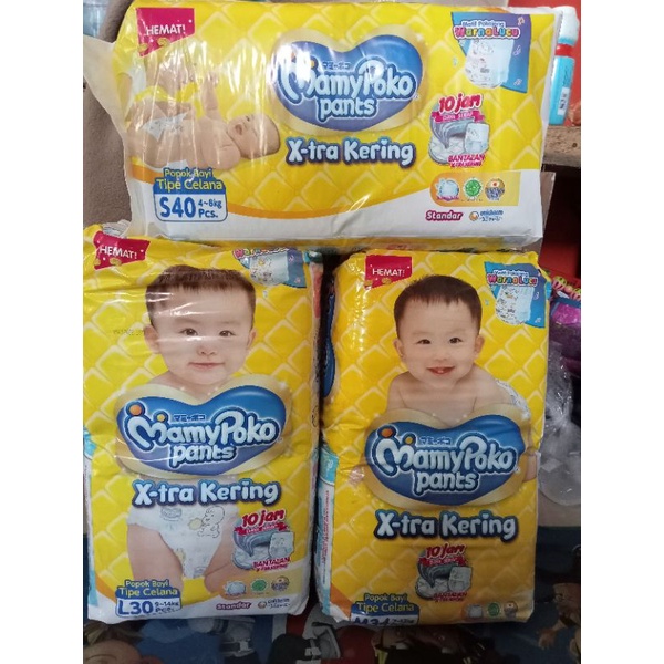 mami Poko standar extra kering ukuran s40 m34 L 30