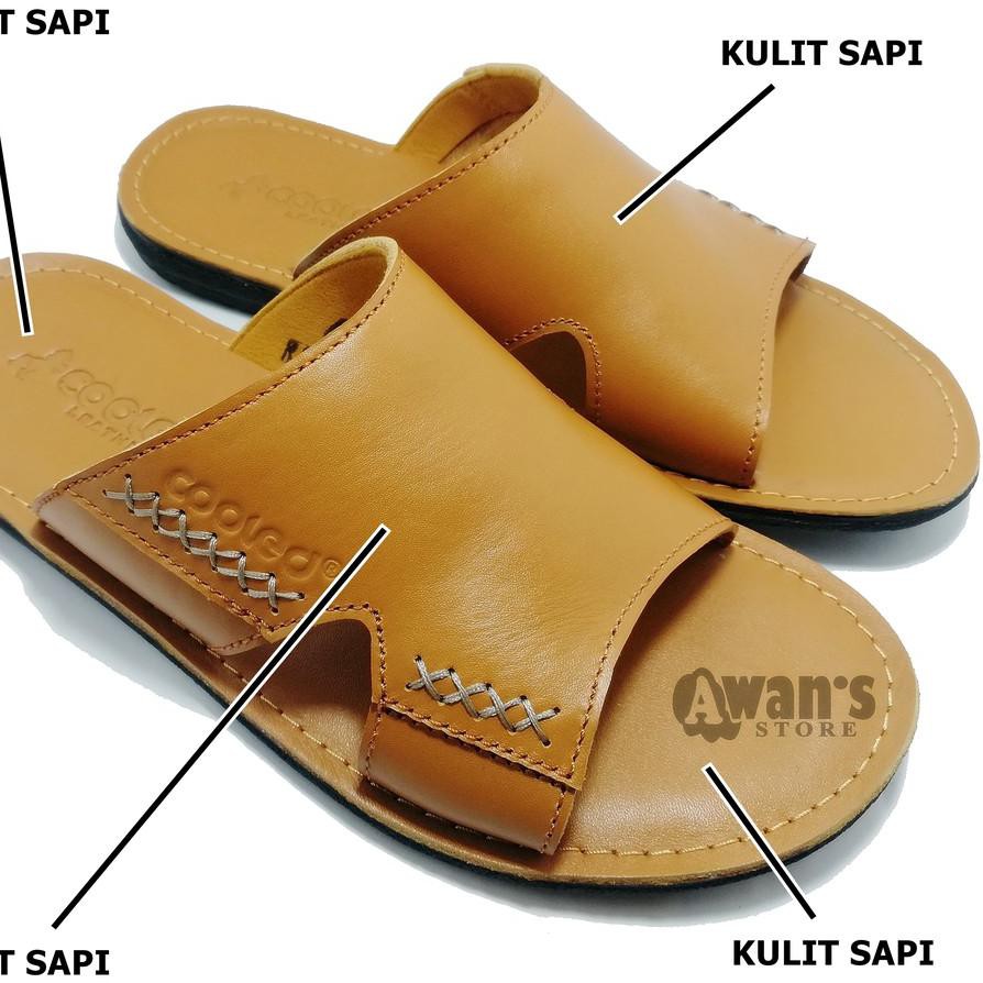 KODE PRODUK 2 Sandal  Pria Full Kulit  Alas Japit 