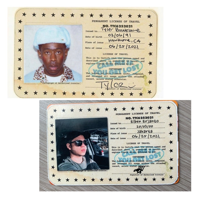 Tyler the Creator Call me if you get lost sticker skin card / kartu custom debit, etoll, dll garskin