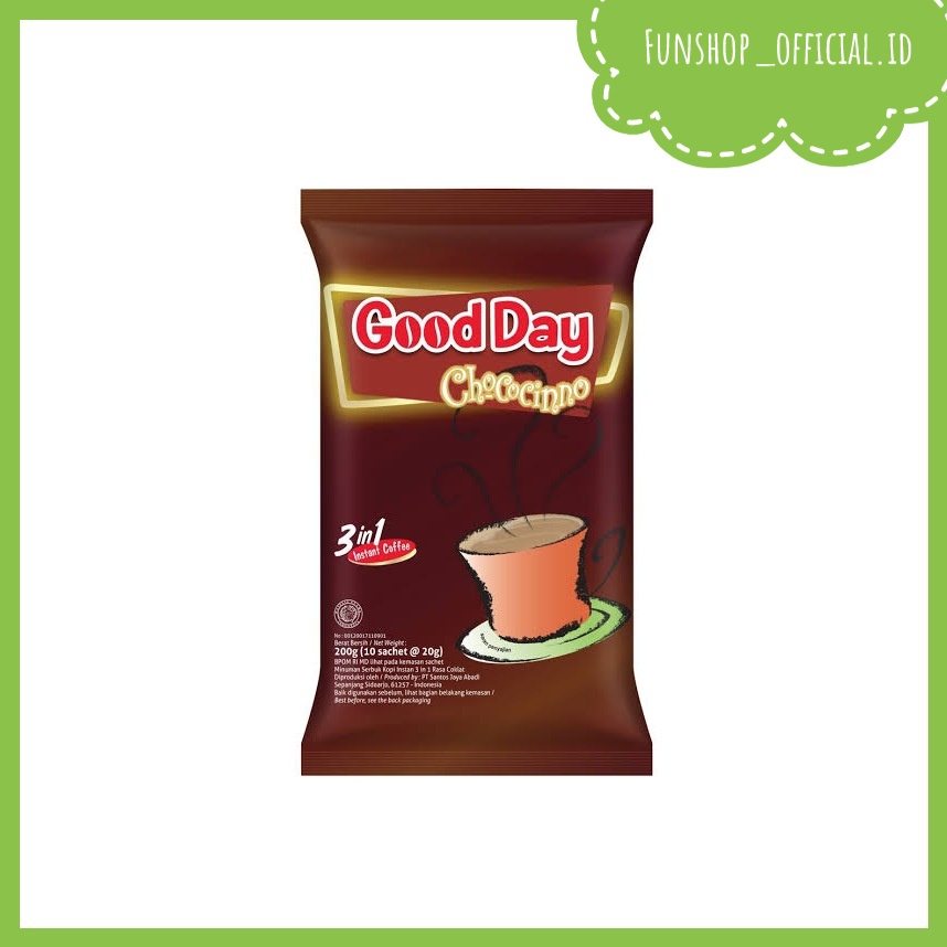 

GOOD DAY Chococino / Mocacino / Rocksalt Caramello / Vanilla Late BAG P10