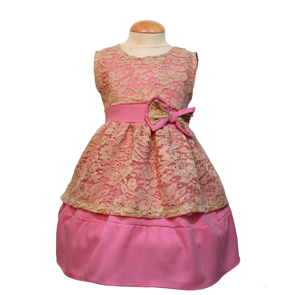 Dress Kids Yara/ Dress Party Anak 3-5 Thn/ Gaun Brukat Anak Perempuan Good Quality