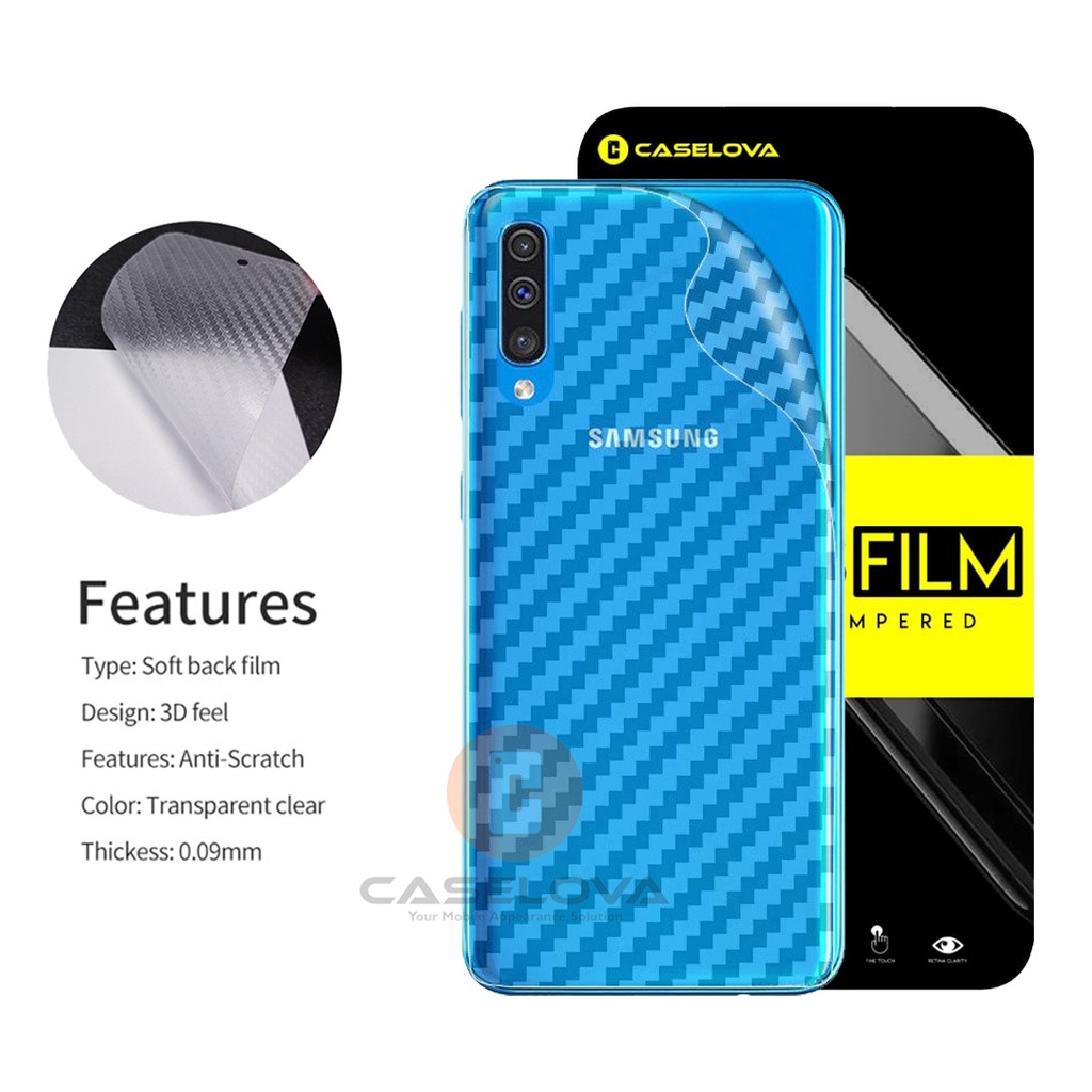 Garskin Back Skin Carbon Samsung Galaxy A50 A50s A30s A01