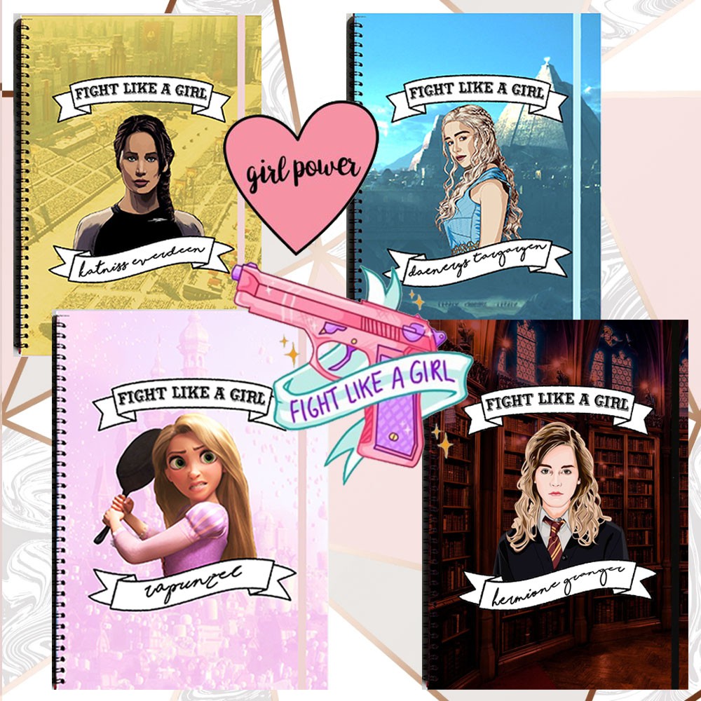 

FIGHT LIKE A GIRL MOVIE CHARACTERS Notebook Diary Journal Office School Buku Tulis Sekolah Kuliah