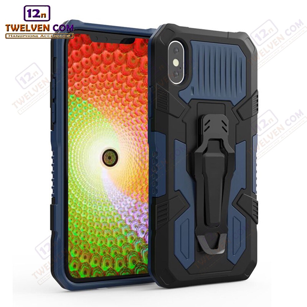 Case Shockproof Xiaomi Redmi Note 4 / 4x / Note 5 / Note 5 Pro / Note 5a Prime / Note 6 Pro / Note 7 / Note 7 Pro / Note 8 / Note 8 Pro / Note 9 / Note 9 Pro / Note 10 / Note 10s / Note 10 Pro / Note 10 Pro Max - Armor Hardcase Stand Clip