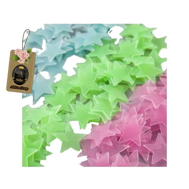 10 PCS GLOW IN THE DARK BINTANG NYALA STIKER 10 PCS GLOW IN THE DARK BINTANG NYALA STIKER