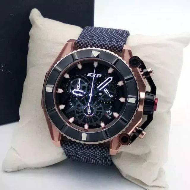 Jam Tangan Pria Expedition EXP 3009 Rosegold Black Original Garansi Resmi 1 Tahun ko