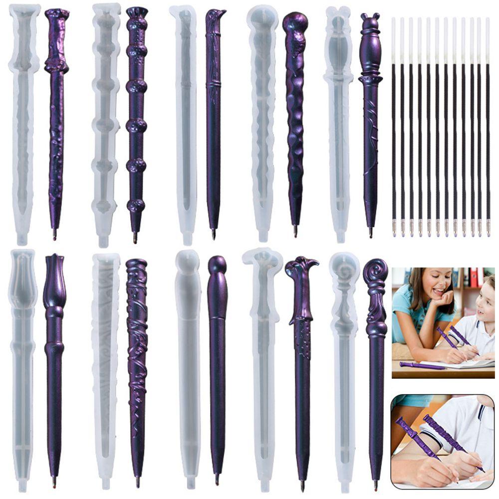 R-flower Ballpoint Pen Mold Handmade Tulisan Implement Magic Wand Cetakan Silikon