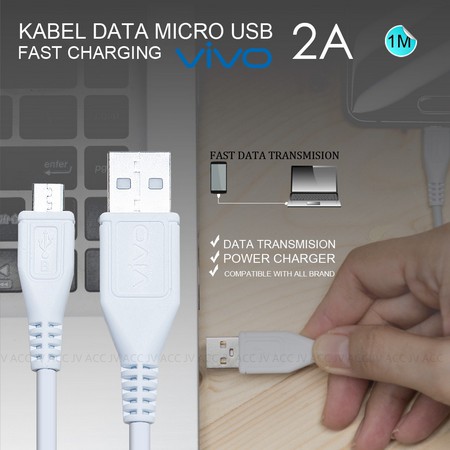 Kabel Data Vivo X27 Original Fast Charging Micro USB / Type - C