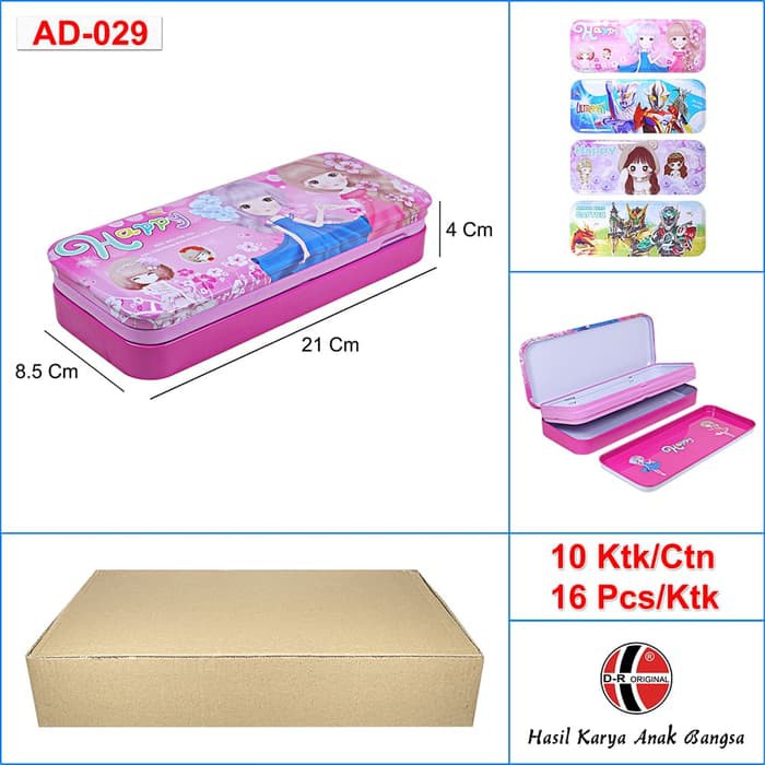 

Kotak Pensil Besi 3 Tingkat 21 x 8-5 x 4 - Tempat Pensil Besi - AD-029