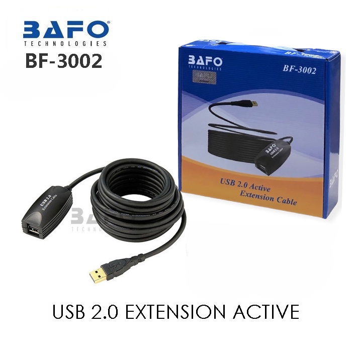 Kabel Usb 2.0 Extension Bafo active BF-3001/3002, 5M/10M Aktif