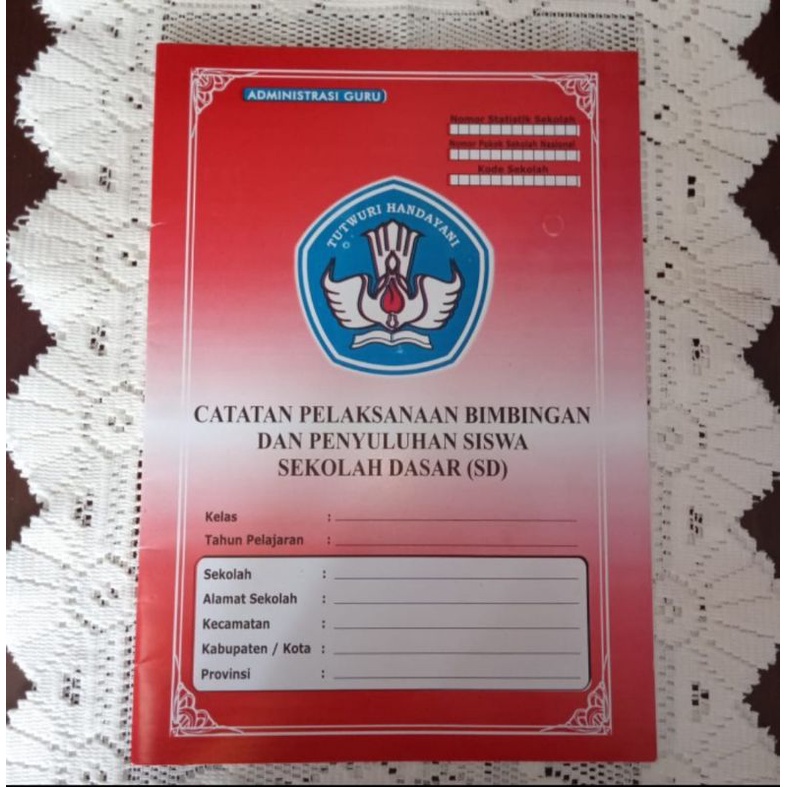 

Buku catatan pelaksanaan bimbingan dan penyuluhan siswa SD K-13 (administrasi guru sd)