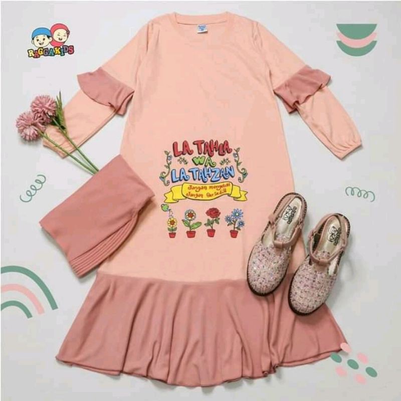 GAMIS ANAK PEREMPUAN REMAJA TANGGUNG PEREMPUAN TERBARU CASUAL NYAMAN RAGGAKIDS RG 34 ( 1-12 TAHUN )