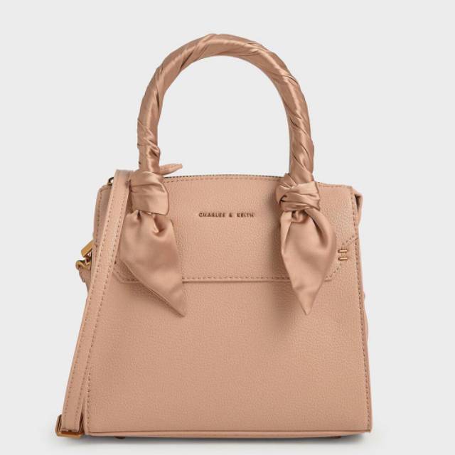 CK Scarf Wrapped Top Handle Bag