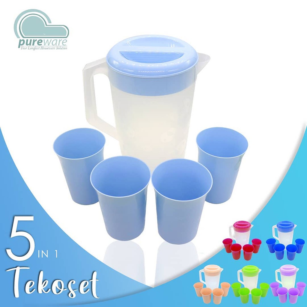 Teko Air Plastik 2.5 Liter + Gelas 350 ml / b3 / teko air/ teko plastik / teko murah