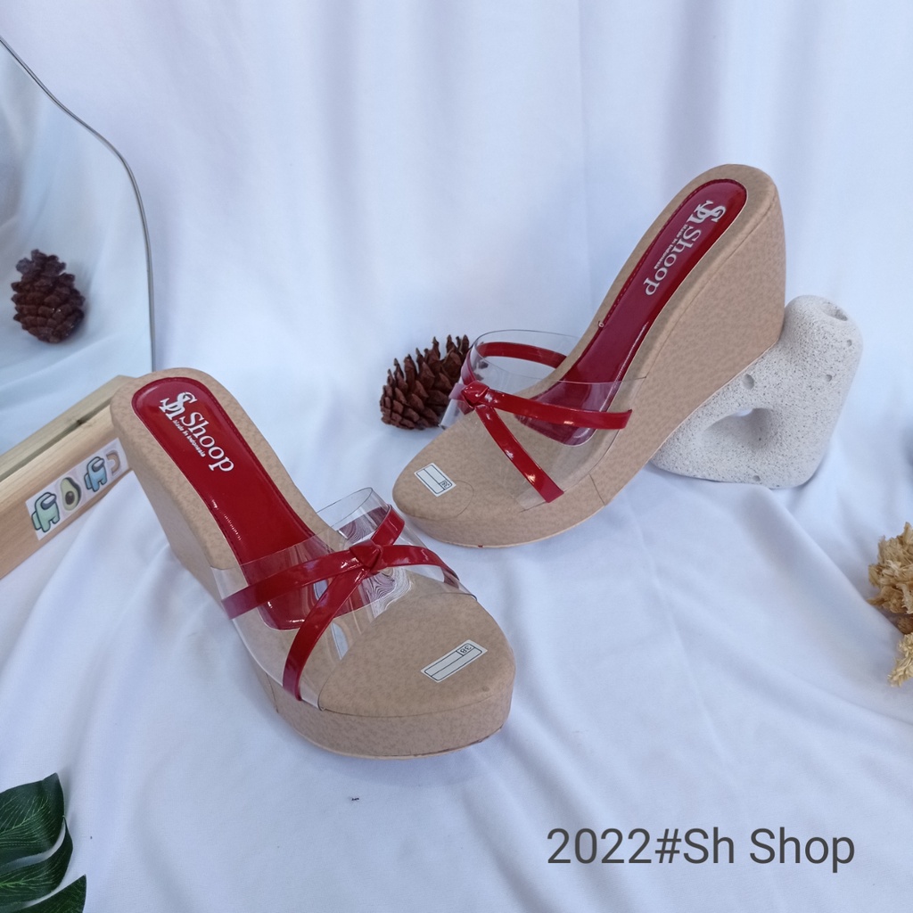 Sandal Wedges Wanita Kokop mika Terbaru Sandal 2022 Original