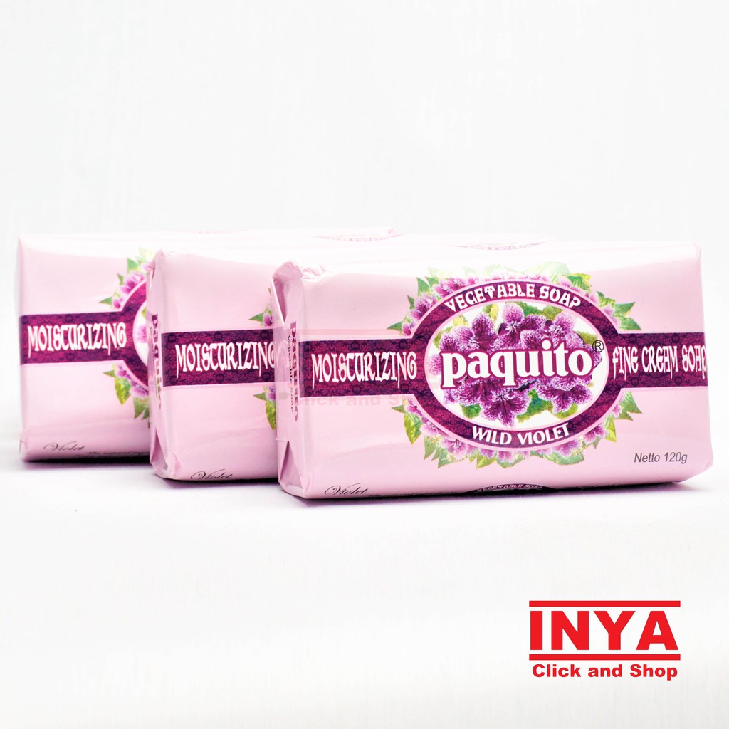 PAQUITO SPRING WILD VIOLET VEGETABLE SOAP 120gr - Sabun Batang