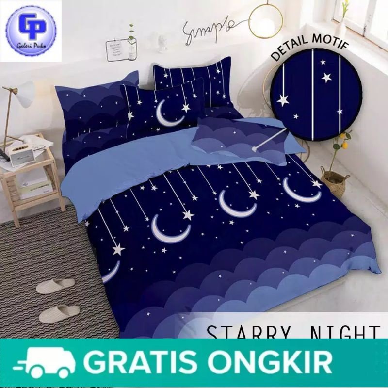 Galeripuko - Sprei home made motif Stary night Bisa COD